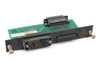Datatel PCB31812 Network Communication Interface Board REV 1 — front view showing faceplate with multi-pin D-sub and high-density connector