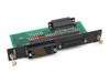 Datatel DCP3280 PCB31812 Interface Board — front view showing green PCB with multi-pin D-sub and IDC connectors