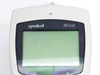 Symbol PDT6100 close-up of LCD display and Symbol branding label reading PDT 6100
