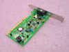 Conexant 112423PS PCI modem card – reverse angled view showing component side with main controller chip, capacitors, and metal bracket