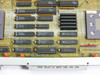 Zycad SM Board component detail showing 74FS logic ICs, Zycad custom ICs, SPARE socket area, FAB 101145-B and ASSY 101146-B markings, ELCO edge connector