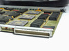 Zycad SM Board edge connector close-up showing high-density ELCO 96-pin connector interface and TCM custom IC components