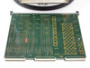 Zycad CBUSIB Board reverse side showing gold crosshatch ground plane pattern, ZMC.BD silkscreen, and ELCO edge connector