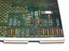 Zycad CBUSIB Board populated area close-up showing DIP IC components, orange capacitors, ELCO dual edge connectors at bottom