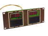Drytek 2800042 display board front view showing TIME, PROCESS, FORWARD, and REFLECTED 7-segment LED indicators on brown panel with harness wiring