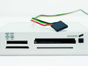 Unbranded 4-in-1 internal USB card reader front panel showing SD, CF, MS, and xD card slots with ACCESS indicator and Molex power cable