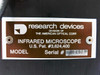 Research Devices Infrared Microscope with High Voltage Power Supply - AS IS