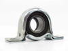 Fafnir PB 1 3/16 pillow block bearing – side three-quarter view showing housing profile and two-bolt mounting flanges
