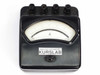 Norma 1459874 analog ammeter front panel full view showing four binding post terminals on top and ammeter display