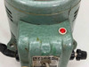 Staco 3PN500B variac front panel close-up showing rating plate, toggle switch, red pilot light, and output binding posts
