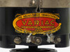 General Radio Type 200B Variac — close-up of original label reading 'The Adjustable Transformer VARIAC, General Radio Co., Cambridge, Mass., U.S.A.' with visible terminal hardware