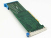 Kingston 2001172 MCA Memory Expansion Card – reverse angle showing component-free solder side, empty SIMM slots visible from rear, and blue MCA bracket clips