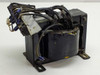 Unbranded 11064 Toroidal Transformer 345VA – rear-right view showing insulation wrap condition and wire harness routing