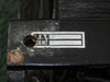11062A transformer manufacturer label close-up showing model 11062A and serial/GER number 159529 on damaged label plate