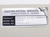 Electro-Optical Services 9337 label plate reading: Product — Gated ICID Camera, Model No. 9337, Serial No. 9303-03, made in Charlottesville Virginia