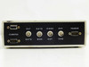 Electro-Optical Services 9337 rear panel close-up — BNC and DB-type connectors labeled Camera, Gate, Video Mon, Video Out, Ext Trig, and Power