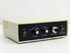 Electro-Optical Services 9337 Gated ICID Camera Controller — front panel showing ON/OFF toggle, MODE selector (CW/Auto/Ext/Int), RANGE selector (Lo/Med/Hi), gain dial (Min/Max), and Ext Trigger toggle