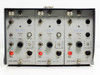 Kistler 5805 Galvo Amplifier front panel close-up showing all three Kiag Swiss 5211A channels with Position, Zero, Overload, Sensitivity, and Current Limit controls