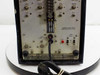 Brush Instruments Mark 280 bottom rear panel showing fuse holder, power cable, timer and calibration terminals, and transistor stud warning label