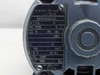 General Electric 5KH32EG550A motor nameplate closeup — shows HP 1/6, RPM 1725, PH 1, V 115, A 4.4, HZ 60, CONT duty
