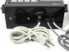 Tara Systems TR-1 indicator rear panel showing FUSE holder, power cable, and two round connector ports for scale and output cables