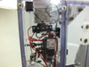Exair 110018SS control compartment – Omron H3CA-A timer relay, ASCO Red-Hat II solenoid valve, terminal block, and red/black wiring inside acrylic enclosure