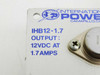 International Power IHB12-1.7 DC Power Supply 12 Volt 1.7 Amps - 110 ~ 240 Volt Input