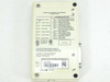 US Robotics Sportster 56K Faxmodem — rear panel showing DIP switch settings chart and FCC/UL certification labels