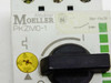 Moeller PKZM0-1 close-up of front label showing model number, Klöckner Moeller branding, and rotary trip dial set to 0.63A