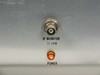 Scientific Atlanta 7500-02 front panel closeup — IF Monitor BNC connector labeled 75 OHM and illuminated orange POWER indicator