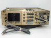 Scientific Atlanta 7500-02 rear panel full view — Video 1/2 outputs, Program and Optional audio terminal strips, Composite BB Out, IF Input, AC power supply section