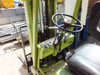 Clark C500-30 forklift – operator compartment showing steering wheel, instrument gauges, and seat