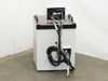 Haake F3 K water bath chiller – rear view showing power cord, fluid tubing bundle, and rear control/connector panel