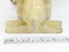 Marathon MP02P-73 pump bottom view with tape measure showing approximate depth of pump base