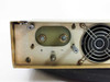 Electronic Measurements TCR 150S7 power supply — rear output terminal panel showing plus, GND, and minus DC output studs and cooling fan