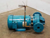 Bell & Gossett 1-1/2x7B pump and motor assembly – left-side three-quarter view showing motor and discharge flange