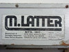 M. Latter MFG. Inc. rating plate – Model 16, 120V AC, 60 Hz, 5A, 1 Phase, Los Angeles CA
