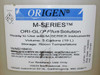 Origen M-Series ORI-GLO Plus Solution 5-gallon reagent container label – IGEN International, Lot 37372