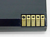 Gateway 2000 4UR18650-2 laptop battery gold 5-pin edge connector contacts close-up view