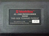 Ventritex AC-3500 Programmer Wand – label closeup showing model name, serial number 2742, and patient-side orientation marking