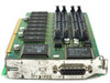 Apple 820-0522-A Power Mac 7100 video card — angled side view showing bracket, DB-15 connector, Bt9055 RAMDAC, and edge wear on card bracket