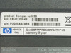 HP Compaq nc6230 service label showing model, serial number CNU6120C4S, and part number PU985AA#ABA
