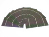 Solopower CIGS flexible stainless steel solar cells fanned out showing iridescent thin-film surface — lot of 10
