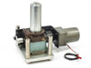 Tung Lee 4RK25GN-C motor and 1U-211-008-P160 indexing drive assembly – front-right view showing output shaft, bearing housing, lead wires with spade connectors
