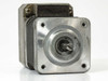 Cool Muscle CM1-P-17L30 servo motor – direct front face view showing output shaft and NEMA 17 mounting flange