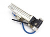SMC MXS12-75 Pneumatic Slide Table side view showing slide rail, blue air tubing, and speed controller fitting