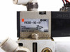 SMC VK332-5G-01 label closeup showing model number, 0–0.7 MPa pressure rating, 24VDC marking, and Made in Japan designation