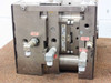 Meiki MDMI injection mold side view showing CUTTER OUT, INJ. SIDE, CL SIDE, and SPRUE OUT labeled fittings