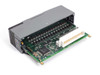 ICP DAS I-8041W digital output module – top-angled view with PCB exposed showing onboard IC, relay components, and I-8000 bus edge connector