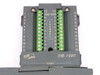 ICP DAS DB-1820 daughter board close-up showing 24-terminal screw block with channel labels 0–9 and CON1 connector